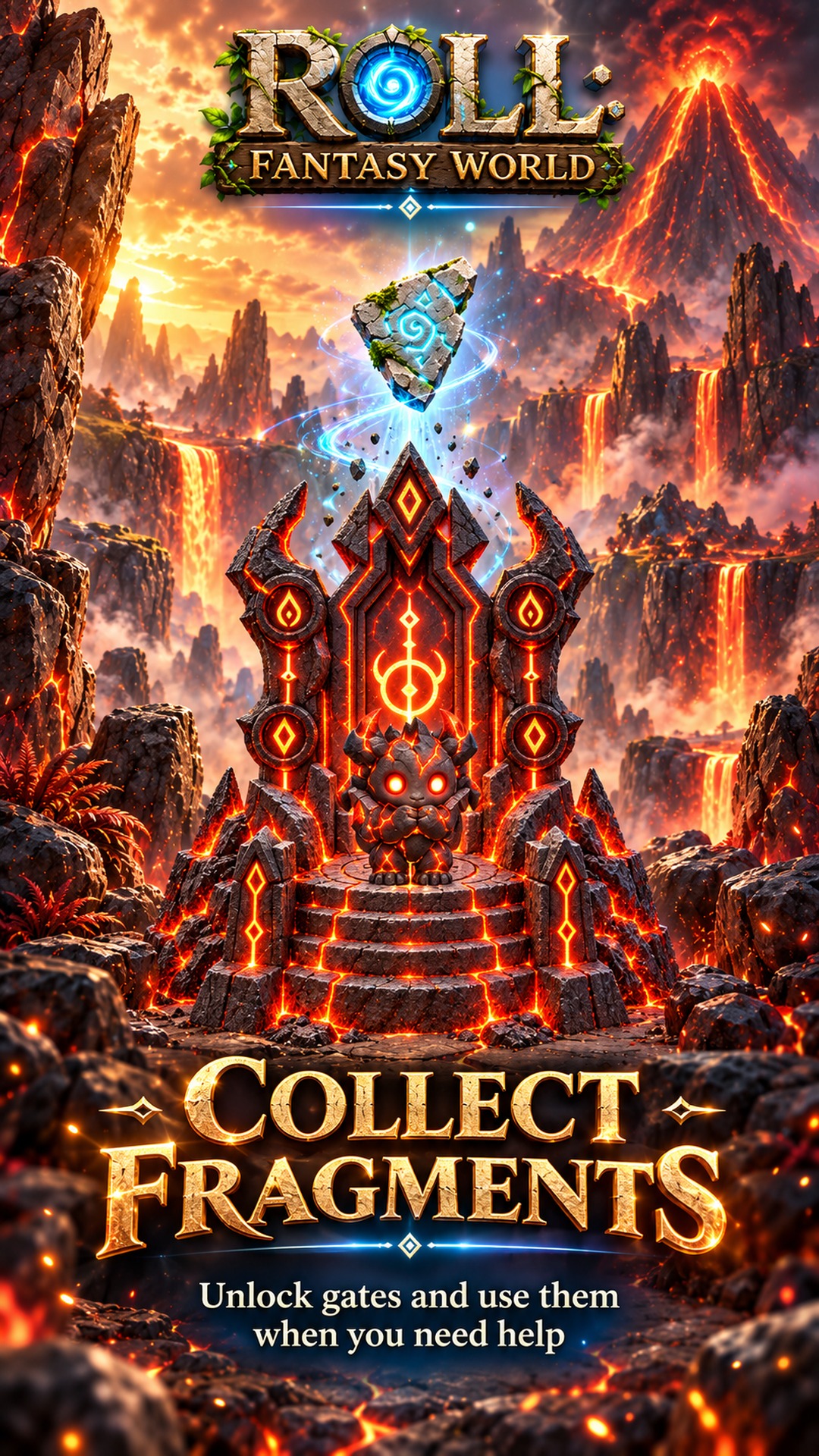 Roll: Fantasy World — Collect Fragments to unlock gates and get help